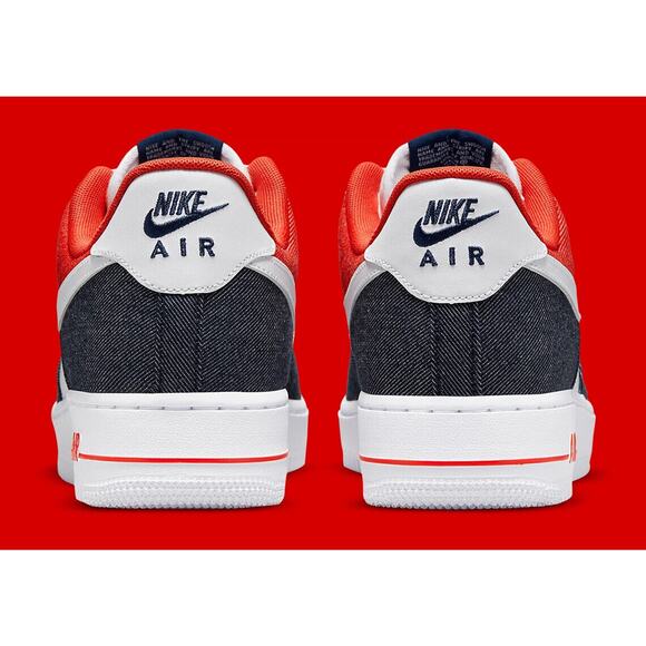 Nike Air Force 1 LV8 (GS) Denim White Blue Red USA Shoes DJ5180 100 - SIZE 5